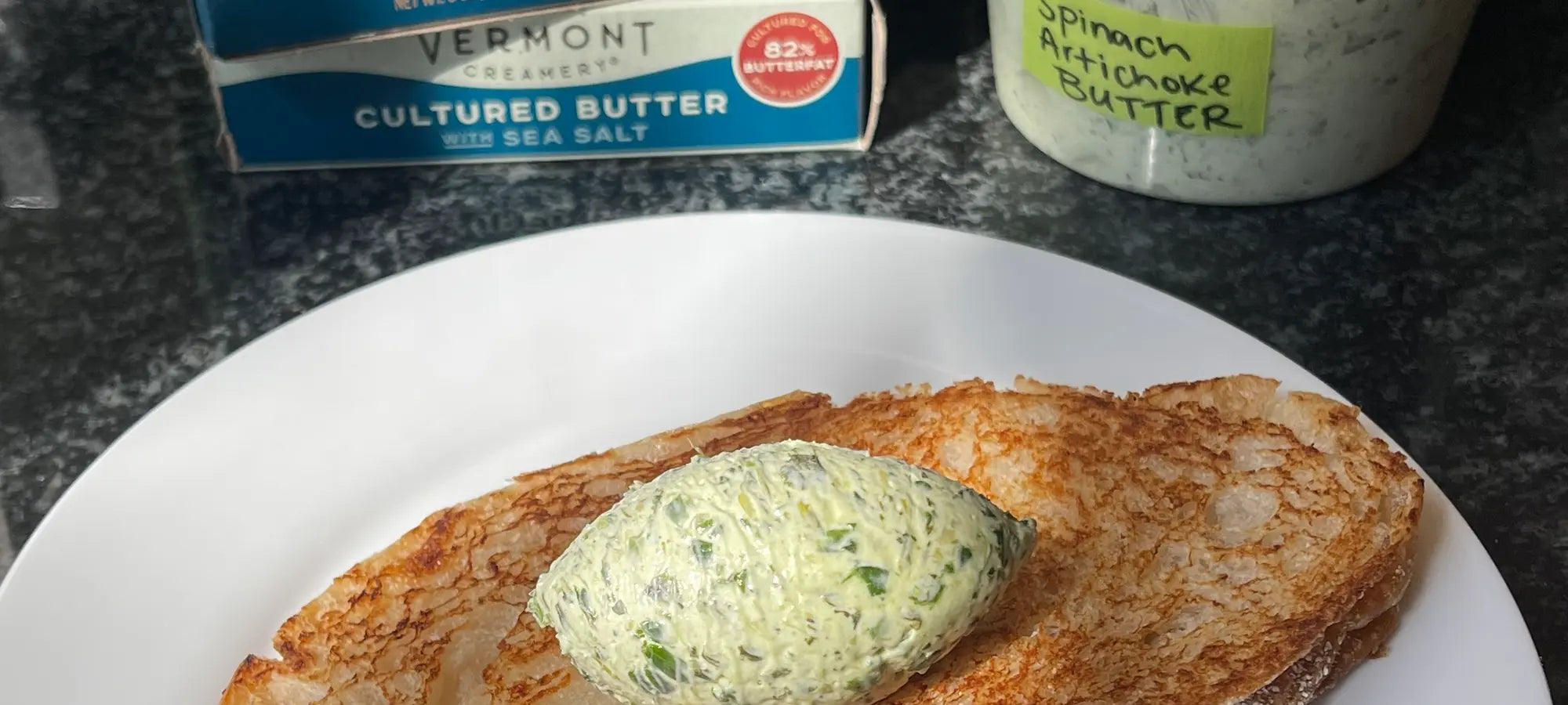 Spinach Artichoke Compound Butter | Vermont Creamery